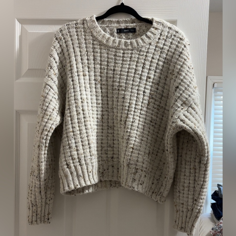 Mango Women’s Ribbed round-neck sweater